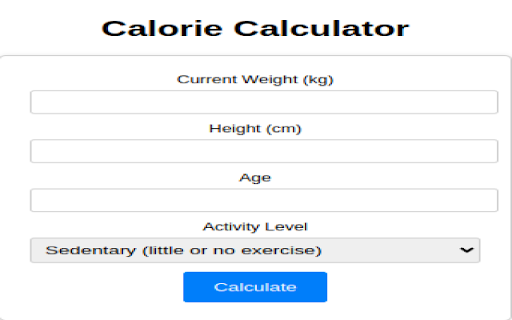 Calorie Calculator