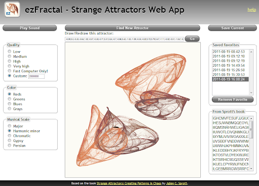 ezFractal - Strange Attractors App