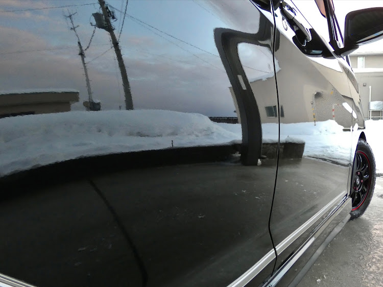 デイズハイウェイスターの新年最初の洗車・ケルヒャー高圧洗浄機・黒光り、艶々復活🤩・雪国、田舎風景全開😅に関するカスタム事例の投稿画像8枚目