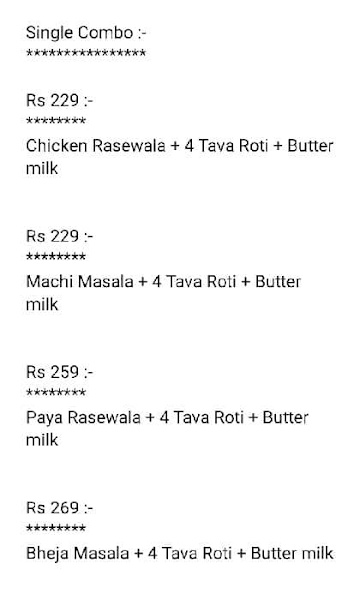 New Maratha Nonveg Hotel menu 