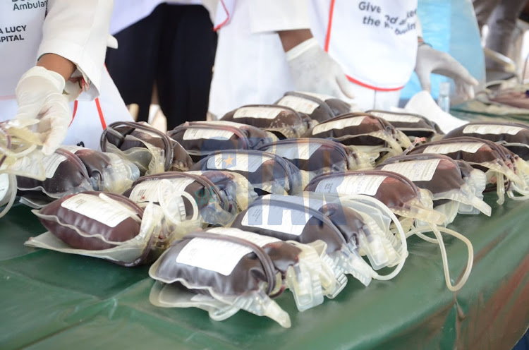 The launch of blood donations drive set to be carried out for one week at Uhuru Park, Nairobi on 14th June 2021./DOUGLAS OKIDDY