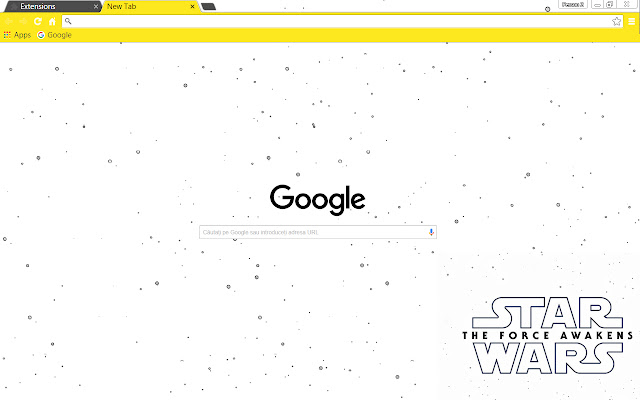 Star Wars VII: The Force Awakens - Light Logo chrome extension