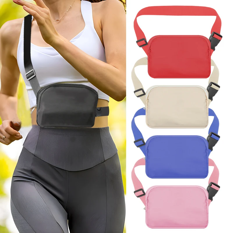 Pochete Esportiva Nylon Externa Impermeável Bolsa Peito Ideal para Caminhadas, Ciclismo, Corrida e Viagens, Segura e Prática