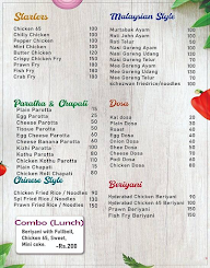 Tasty Kitchen menu 1