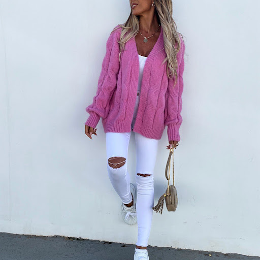 Title 6, Womens Sweater Coat Cardigan Loose And Lazy Style