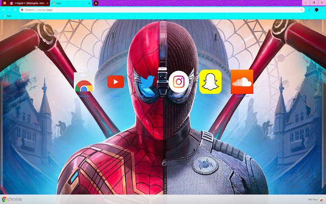 LIGHT | DARK SIDE | Spider-Man: Far From Home chrome extension