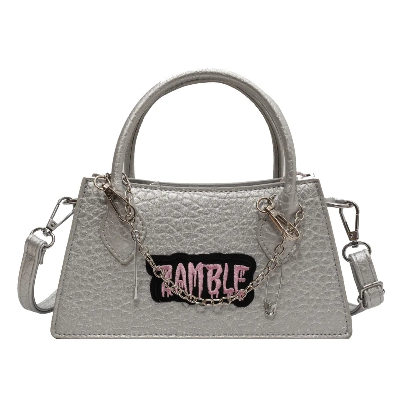 Trendy Crocodile Pattern Letter All-match Shoulder Messenger Bag, Stylish and Versatile, Perfect for Everyday Use and Sp