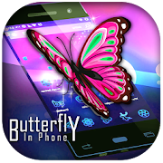 Real 3D Butterfly in Screen  Icon