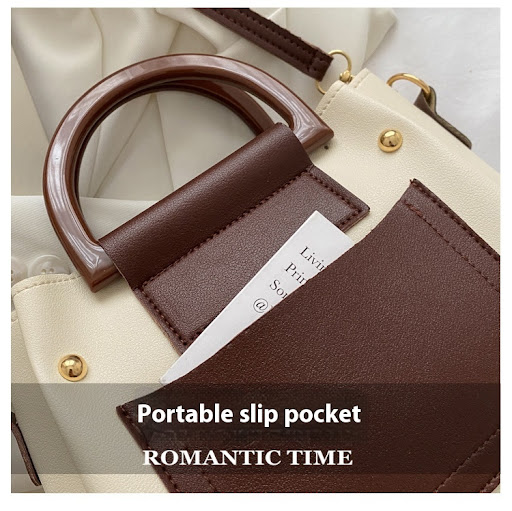 Title 23, Fashionable high-quality contrast-colored handb...