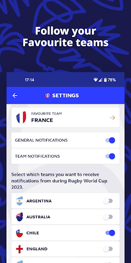 Screenshot Rugby World Cup 2023