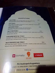 Lalaji's The Tasty-Tradition Family Restaurant menu 1