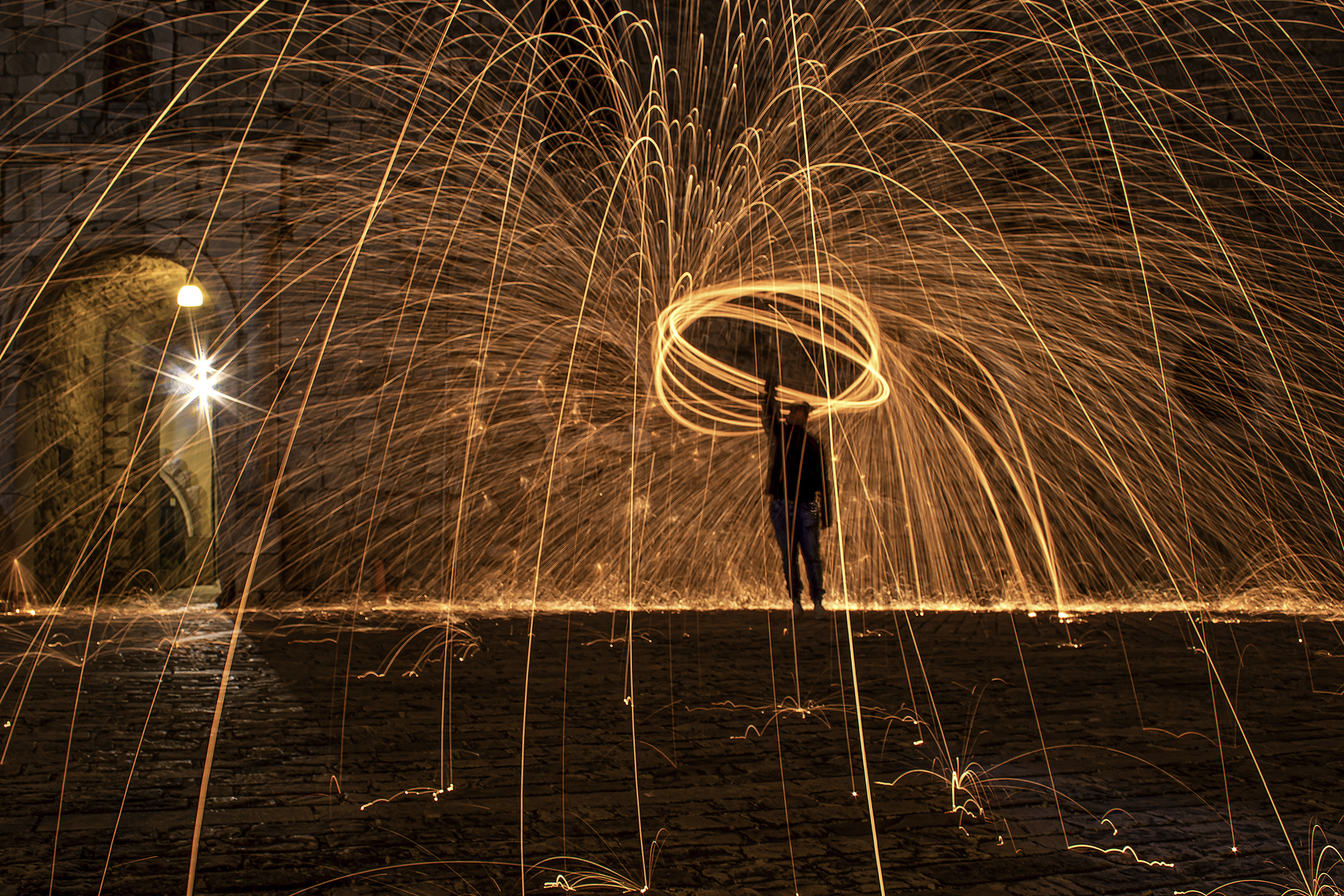 pioggia di fuoco a Sant'Angelo di kaos