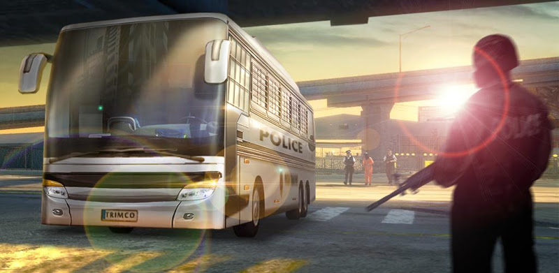 3D Police Bus Prison Transport