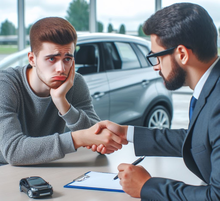 Owing more on your car than its market value is called being ‘underwater’ on the loan.