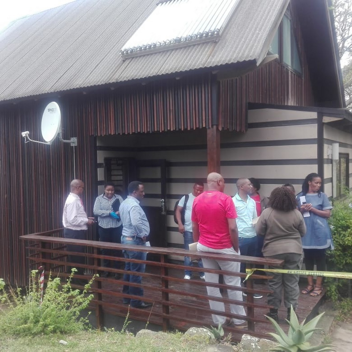 Atlantic tank Forud type Investigators arrive at Hluleka death cottage