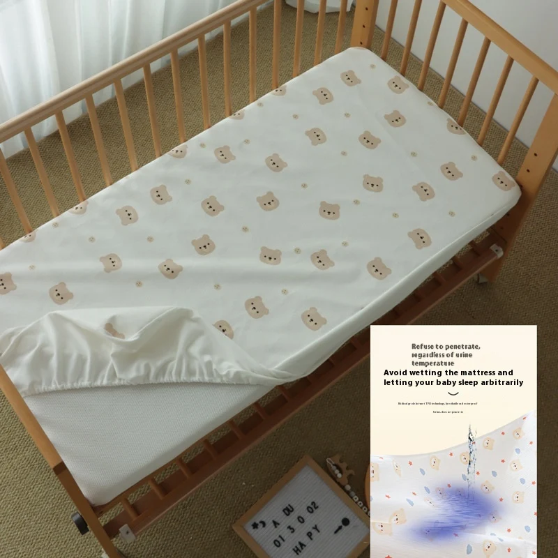 Gebreid katoenen hoeslaken voor wieg voor pasgeborenen Zacht, ademend en veilig voor de baby. Perfect voor een goede nachtrust.
