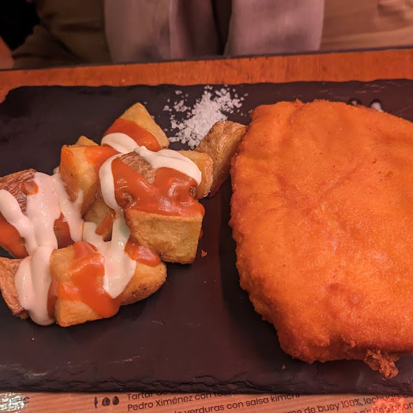 Chicken cachopo fried chicken fillet