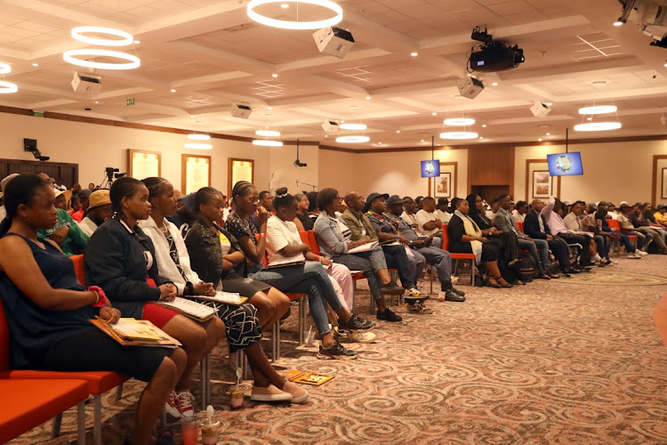 Young people from Soweto at an event celebrating human rights and Freedom Day at Kyalami Castle.