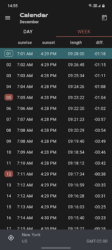 Screenshot Sun Today (Sunrise & Sunset)