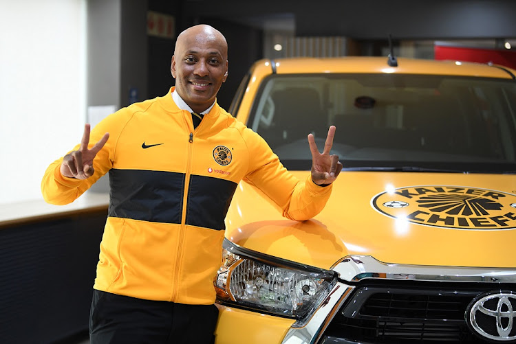 Kaizer Chiefs sporting director Kaizer Motaung Jnr during a portrait session at the annoucement of Toyota as the club's new sleeve sponsor in Johannesburg on February 23 2022.