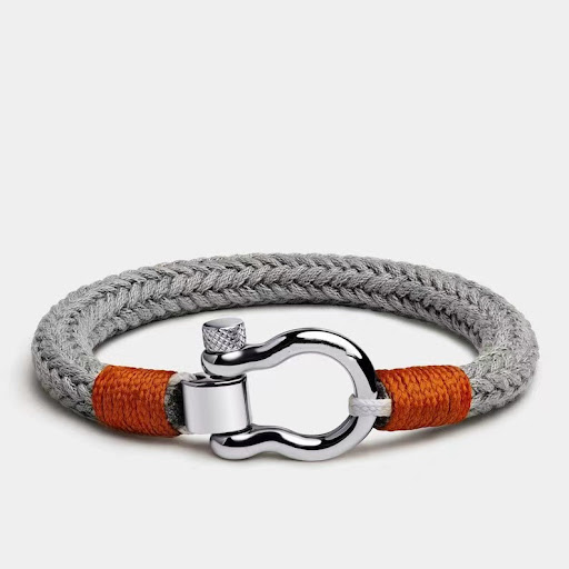 Title 2, Vachette Clasp Anchor Chain Nylon Rope Bracelet...