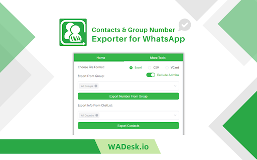 Contacts And Group Number Exporter for WhatsApp