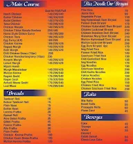 The Saffron Indian menu 2