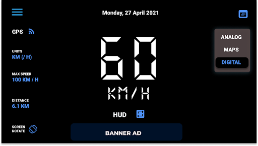 Screenshot GPS Speedometer - Odometer HUD