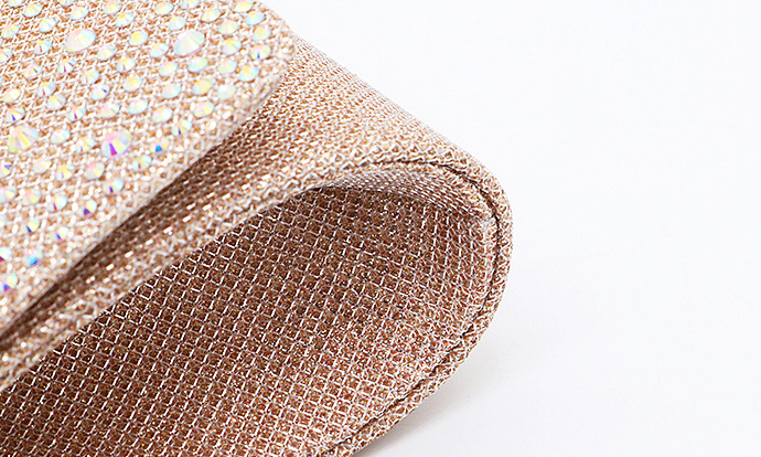 Modische Abendtasche mit Diamanten, europäisch-amerikanischer Stil. Ideal für Dinnerpartys und trendige Veranstaltungen. Sei der Hingucker!