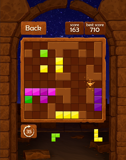 Block Puzzle Night in Egypt Block Tiles game mode