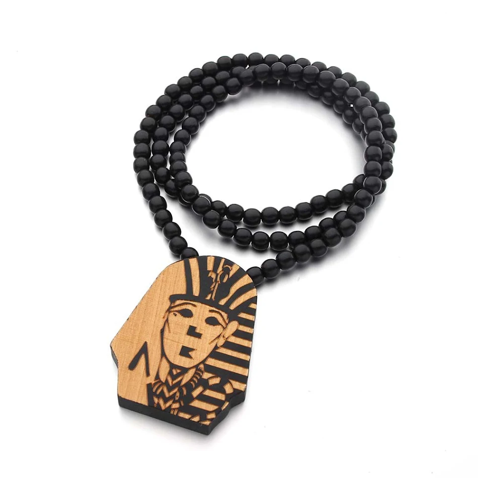 Wooden beads necklace
