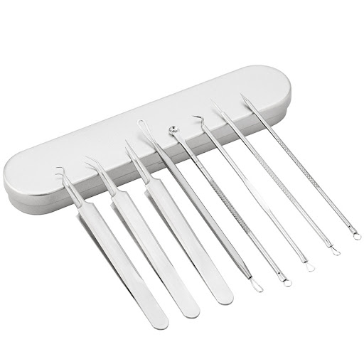 Title 8, Stainless Steel Blackhead Acne Needle Set. Effe...