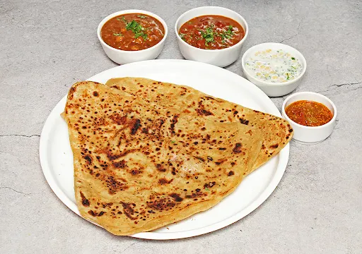 Plain Paratha Thali