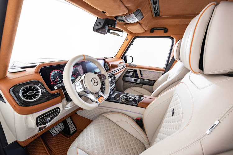 An exclusive Brabus fine leather all-leather interior with high-precision workmanship has been created for the G V12 900 "One Of Ten”. Picture: SUPPLIED