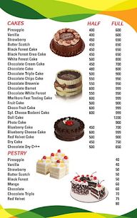 Cakes & Co menu 1