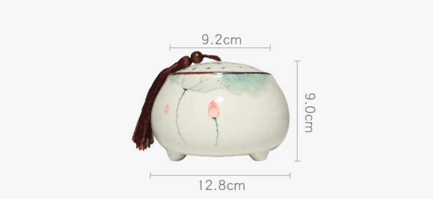 Title 8, Hand Painted Lotus Ceramic Household Moisture p...