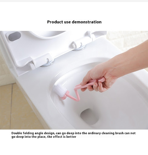 Title 6, V shaped plastic side bending toilet brush for ...