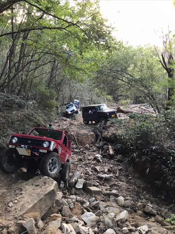 ジムニーシエラの広島遠征・彫刻林道→改名　超酷林道🤣・ゴミのない林道に関するカスタム事例の投稿画像10枚目
