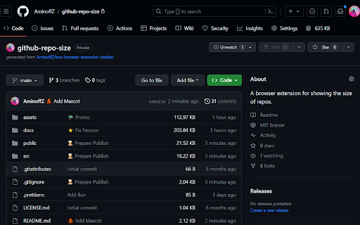 GitHub Repo Size