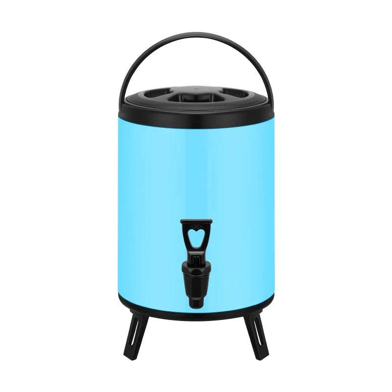 Seau Isotherme en Acier Inoxydable Double Couche Épais Grande Capacité Garde les Aliments Chauds ou Froids Idéal pour le Traiteur.