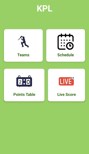 Screenshot KPL Schedule : Live Score