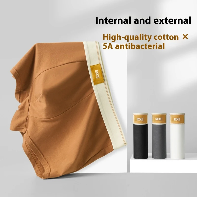 Boxer homme en coton 5A avec entrejambe antibactérien, pour un confort optimal et une protection efficace, idéal au quotidien.