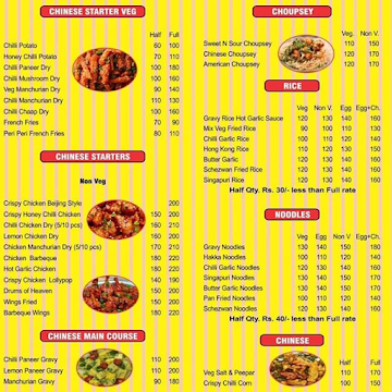 Fantastic momos& kathi rolls menu 