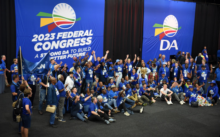 DA delegates at the 2023 DA Federal Congress at the Gallagher Conference Centre in Midrand Johannesburg.