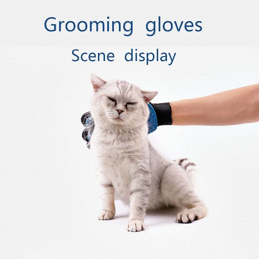 Pet Glove Cat Grooming Glove Cat Hair Deshedding Brush Gloves Comb Gloves for Dog Comb Clean Massage Glove For Animal Ba