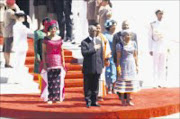 President Thabo Mbeki at the opening of Parliament on Friday. While he may hope that Deputy President Phumzile Mlambo-Ngcuka takes his place in 2009, her future success is far from certain at this stage. Pic: Trevor Samson. 3/2/06. © Business Day.