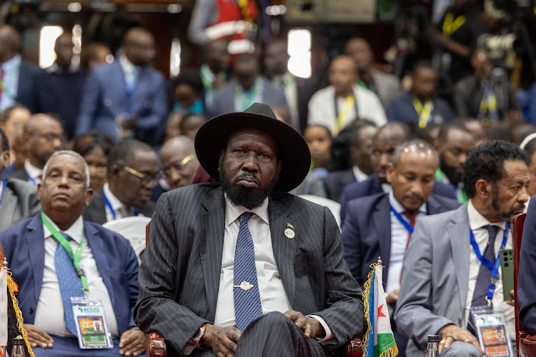 South Sudan President Salva Kiir Mayardit during the Heads of State session of the Africa Climate Summit at KICC on September 5, 2023.