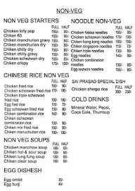 Sai Parsad Restaurant menu 5