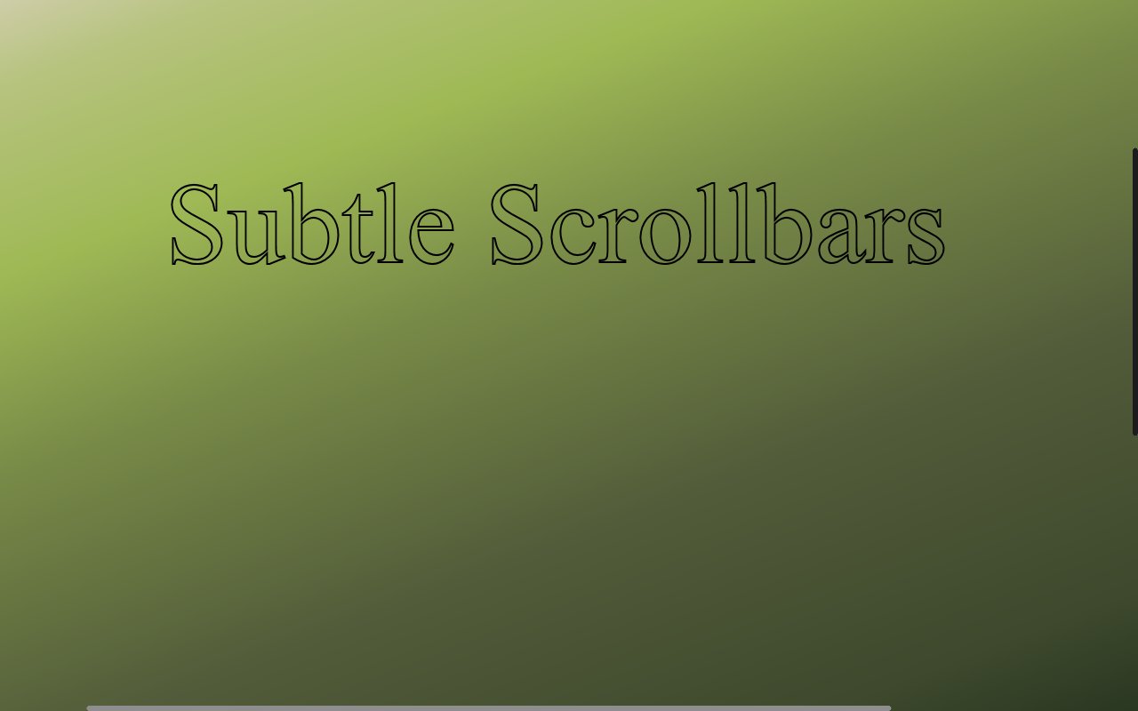 Subtle Scrollbars Preview image 0