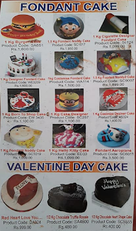 Super Cake Shop menu 1